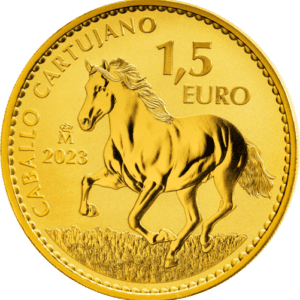 reverso moneda caballo cartujano