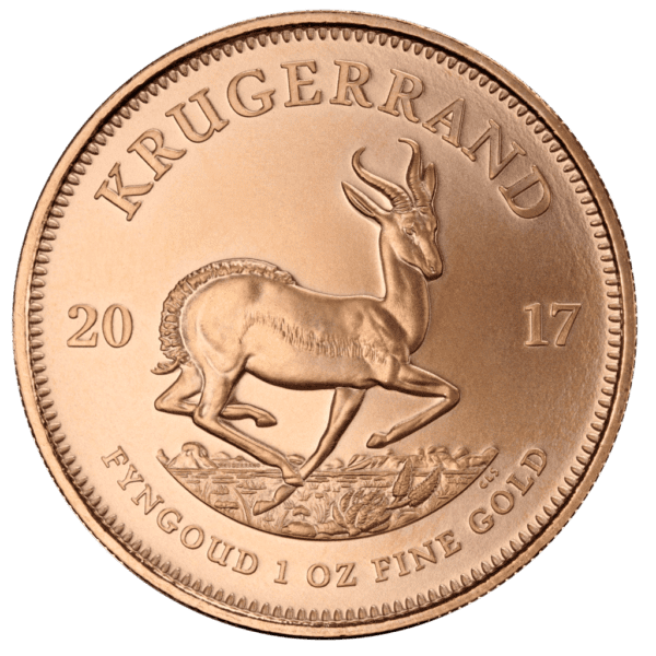 Moneda de Oro Krugerrand anverso