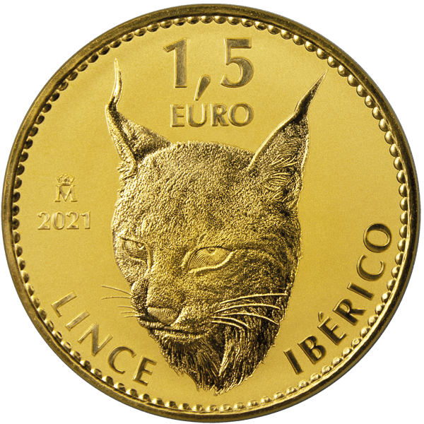 Moneda de Oro Lince Ibérico