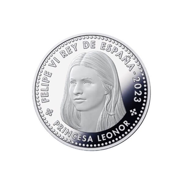 Moneda Leonor Princesa de Asturias 18 aniversario reverso